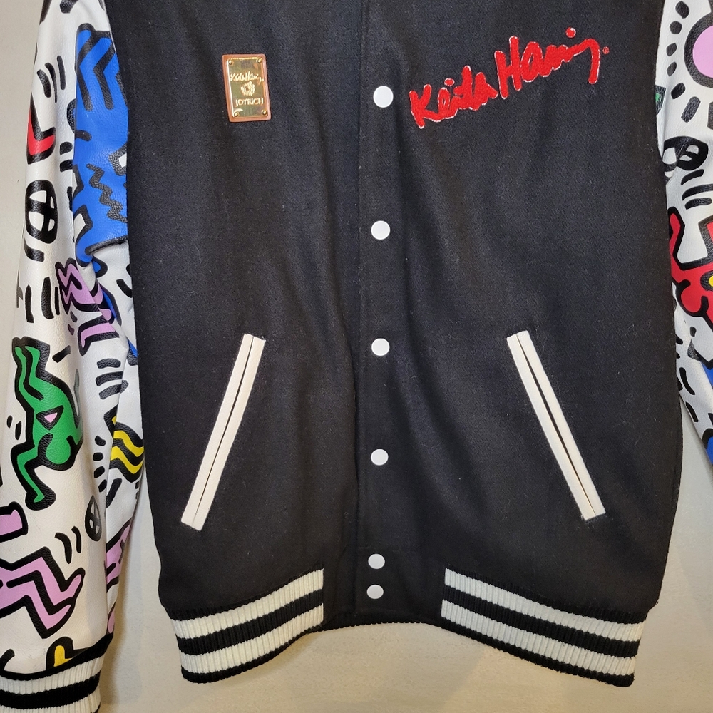 Joyrich x Keith Haring Varsity Jacket Men's Size Large - Picture 9 of 15
